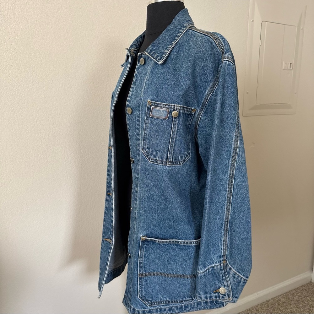 Ralph Lauren Lauren Jeans Co Women’s Denim Chore Barn Trucker Jean Jacket - Picture 3 of 9